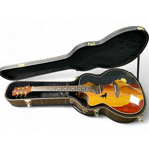 Used Luna Vista Wolf Tropical Wood Acoustic Electric Guitar Tropical Wood
