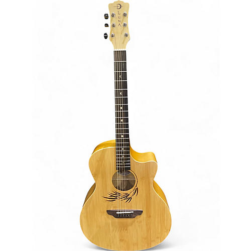 Luna Guitars Used Luna WL BAMBOO GAE Natural Acoustic Electric Guitar Natural