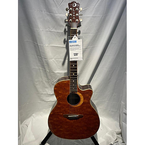 Luna Guitars Used Luna WL-BUBINGA Acoustic Electric Guitar