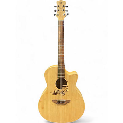 Luna Guitars Used Luna WL Bamboo GAE Natural Acoustic Electric Guitar