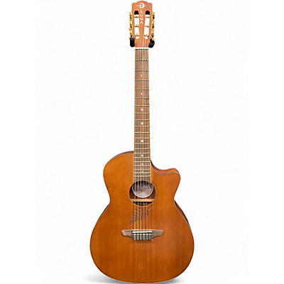 Used Luna WOODLAND CEDAR NATURAL Classical Acoustic Electric Guitar