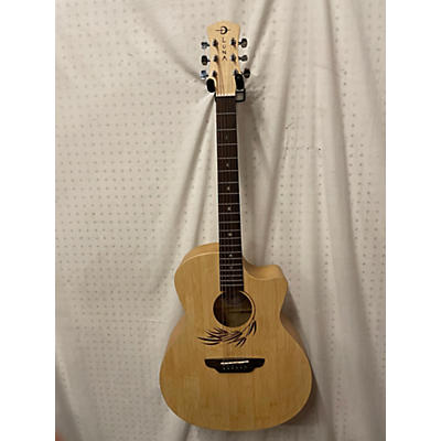 Luna Guitars Used Luna Woodland GAE Natural Acoustic Electric Guitar