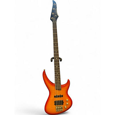 Used Luna andromeda orange Electric Bass Guitar
