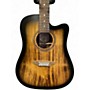 Used Luna art v dce 12 Vintage Sunburst 12 String Acoustic Electric Guitar Vintage Sunburst
