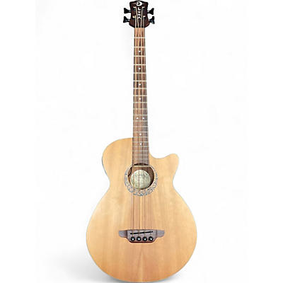 Used Luna lab30tribal Natural Acoustic Bass Guitar