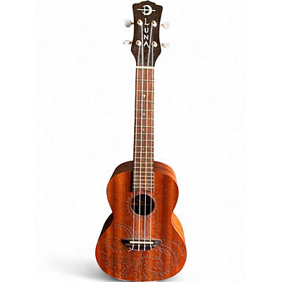 Used Luna uke tc mah Natural Ukulele