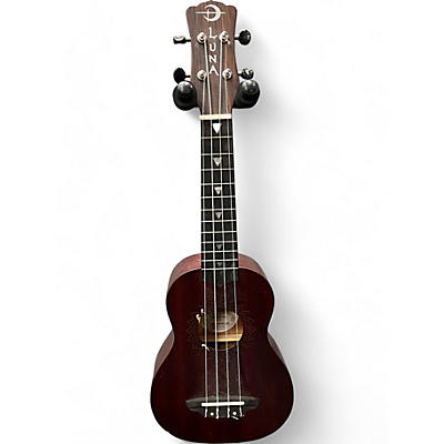 Luna Guitars Used Luna uke vms rds red mahagony Ukulele