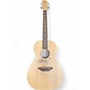 Used Luna woodland bamboo parlor natural Acoustic Electric Guitar natural