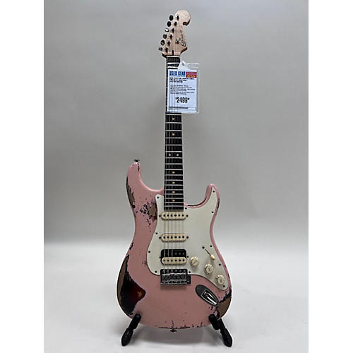 Used Luxxtone Choppa S Shell Pink Relic Solid Body Electric Guitar Shell Pink relic