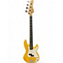 Used Lyman LP-150 Vintage Yellow Electric Bass Guitar Vintage Yellow
