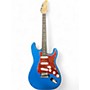Used Lyman LS250 Blue Solid Body Electric Guitar Blue