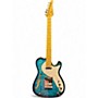 Used Lyman lt 300 hq Blue Burst Solid Body Electric Guitar Blue Burst