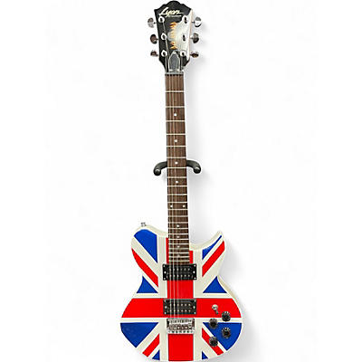 Used Lyon By Washburn DEF LEPPARD UNION JACK Solid Body Electric Guitar