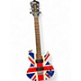 Used Lyon By Washburn Def Leppard Limited Edition Union Jack Solid Body Electric Guitar Union Jack