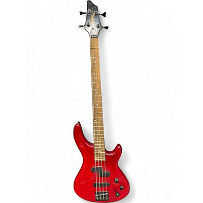 Used Lyon By Washburn Prowler Series LB40 Red Electric Bass Guitar
