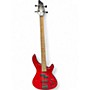 Used Lyon By Washburn Prowler Series LB40 Red Electric Bass Guitar Red