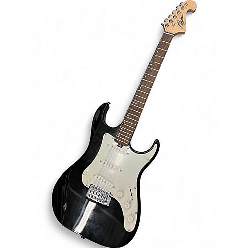 Used Lyon By Washburn S TYPE GUITAR Black and White Solid Body Electric Guitar Black and White