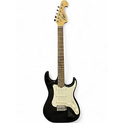 Used Lyon By Washburn STRATOCASTER Black Solid Body Electric Guitar