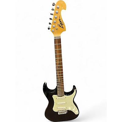 Used Lyon By Washburn stratocaster Black Solid Body Electric Guitar