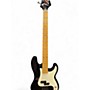 Used Lyon LB10 Black and White Electric Bass Guitar Black and White