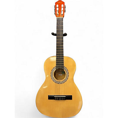 Used Lyons AC964N34 Vintage Natural Classical Acoustic Guitar