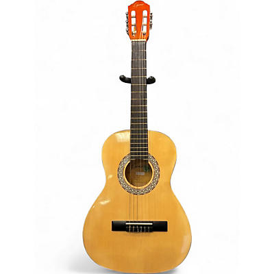 Used Lyons AC964N34 Vintage Natural Classical Acoustic Guitar