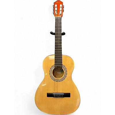 Used Lyons AC964N34 Vintage Natural Classical Acoustic Guitar