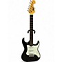 Used Lyons MADE BY WASHBURN STRAT Black and White Solid Body Electric Guitar Black and White