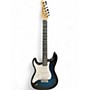 Used Lyx Left Handed Pro Strat Style Blue Solid Body Electric Guitar Blue