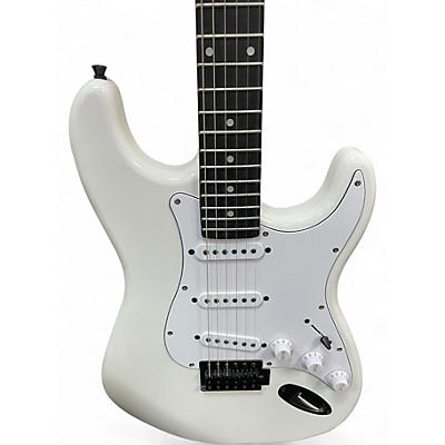 Used Lyx Pro S-Style Arctic White Solid Body Electric Guitar