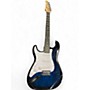 Used Lyx Pro S Style Blue Solid Body Electric Guitar Blue