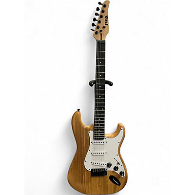 Used Lyx Pro Strat Style Natural Solid Body Electric Guitar