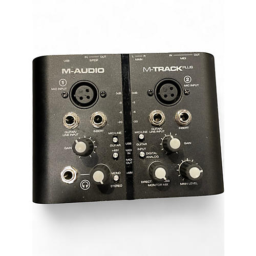 Used M-Audio m-track plus Audio Interface