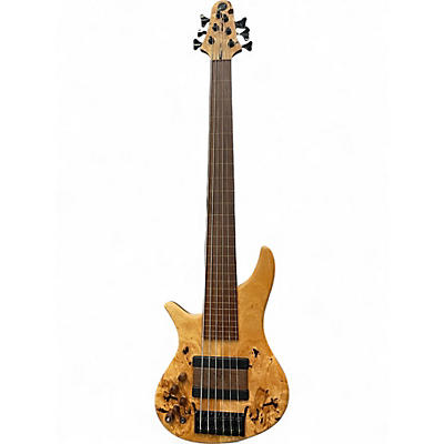 Used M-bass M3 FRETLESS Natural Electric Bass Guitar