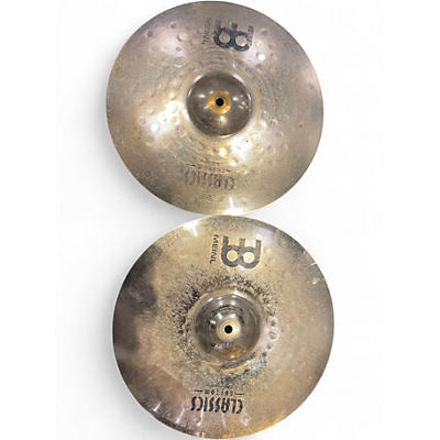 Used MEINL 12in CLASSICS CUSTOM MEDIUM HATS PAIR Cymbal