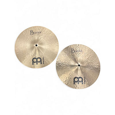 Used MEINL 13in Byzance Traditional Hi Hat Medium Pair Cymbal