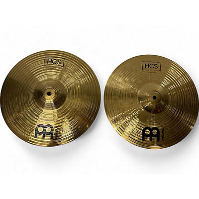 Used MEINL 13in HCS Hi Hat Pair Cymbal