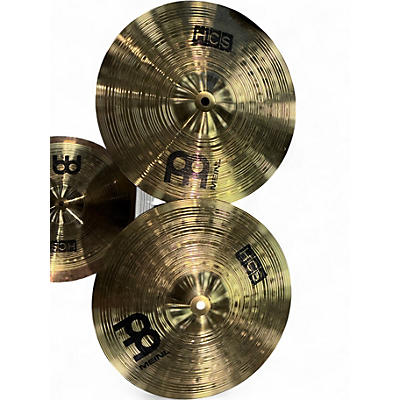 Used MEINL 13in HCS Hi Hat Pair Cymbal