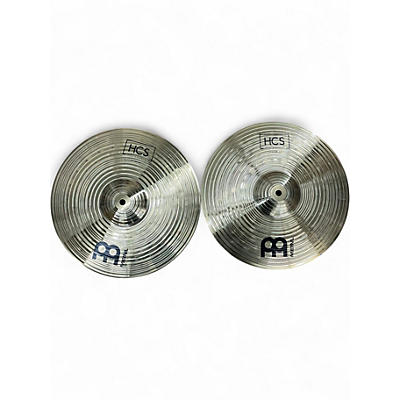 Used MEINL 13in HCS Hi Hat Pair Cymbal