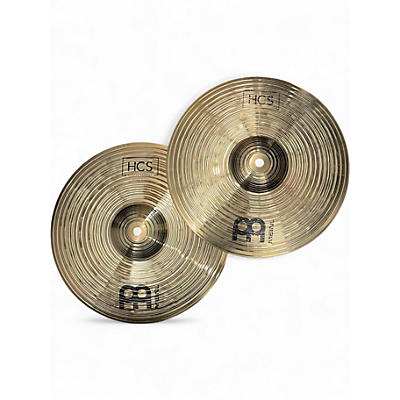 Used MEINL 13in HCS Hi Hat Pair Cymbal