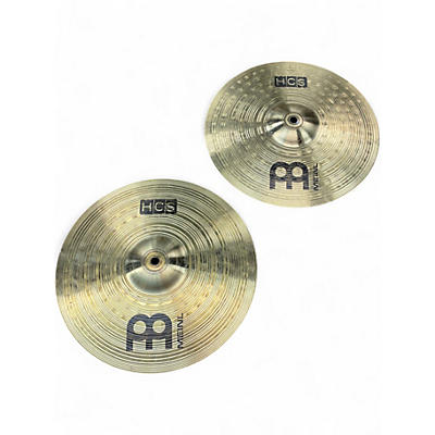 Used MEINL 13in HCS Hi Hat Pair Cymbal
