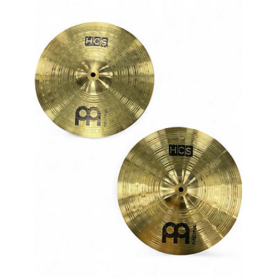 Used MEINL 13in HCS Hi Hat Pair Cymbal
