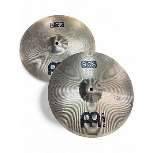 Used MEINL 14in BCS HI HAT PAIR Cymbal 33