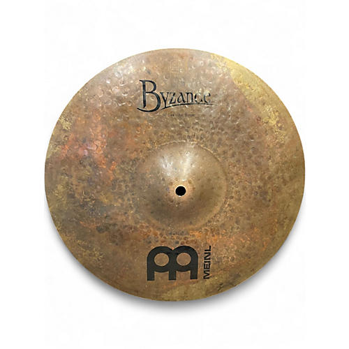 Used MEINL 14in BYZANCE DARK HI HATS BOTTOM Cymbal 33