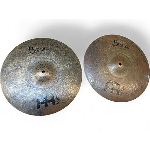 Used MEINL 14in Byzance Dark Hi Hat Pair Cymbal 33