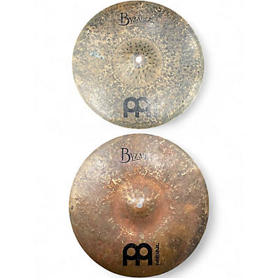 Used MEINL 14in Byzance Dark Hi Hat Pair Cymbal
