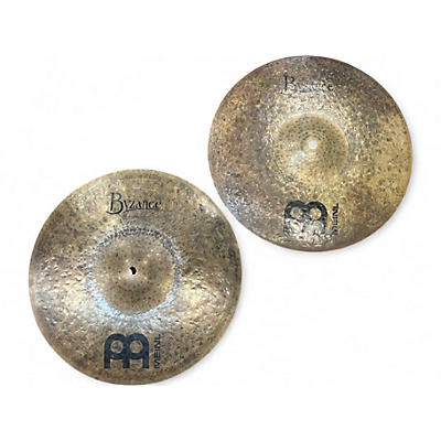 Used MEINL 14in Byzance Dark Hi Hat Pair Cymbal