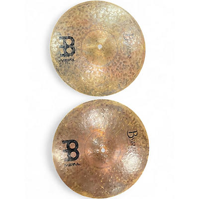 Used MEINL 14in Byzance Dark Hi Hat Pair Cymbal