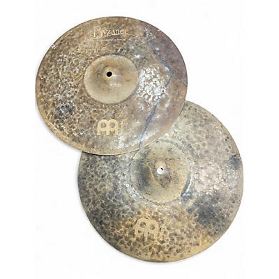 Used MEINL 14in Byzance EX Dry Medium Hi Hat Pair Cymbal