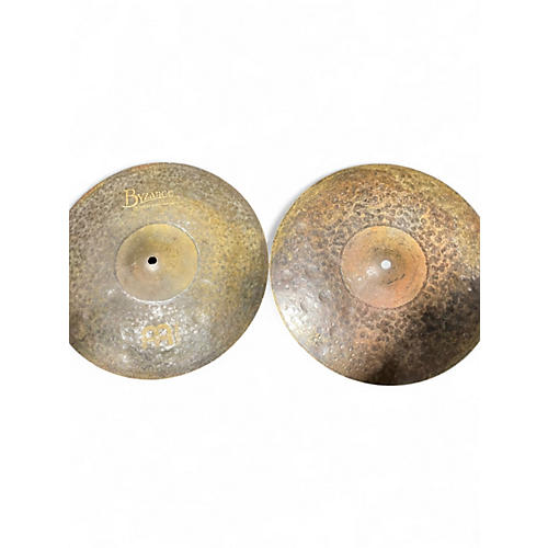 Used MEINL 14in Byzance Extra Dry Medium Hi Hat Pair Cymbal 33